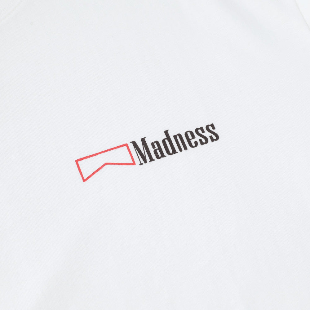 MADNESS PRINT TEE-WHITE