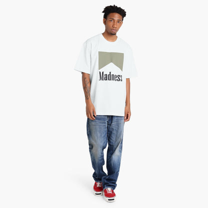 MADNESS PRINT TEE-WHITE
