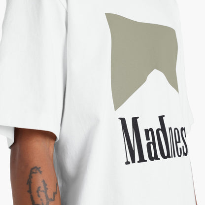 MADNESS PRINT TEE-WHITE
