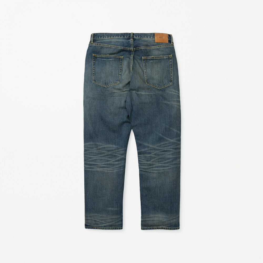 MADNESS STANDARD 5P WASHED DENIM PANTS. M2 RELAXED-INDIGO