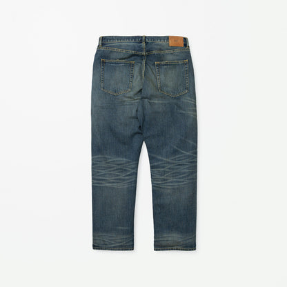 MADNESS STANDARD 5P WASHED DENIM PANTS. M2 RELAXED-INDIGO