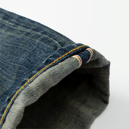 MADNESS STANDARD 5P WASHED DENIM PANTS. M2 RELAXED-INDIGO