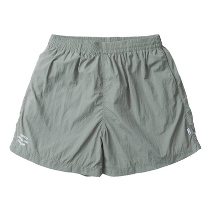 MADNESS STD LOGO NYLON ESSENTIAL SHORTS (16")-CEMENT