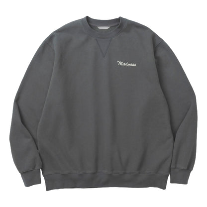 MADNESS VERSATILE FADED CREW SWEATER-RAPHITE