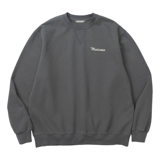 MADNESS VERSATILE FADED CREW SWEATER-RAPHITE
