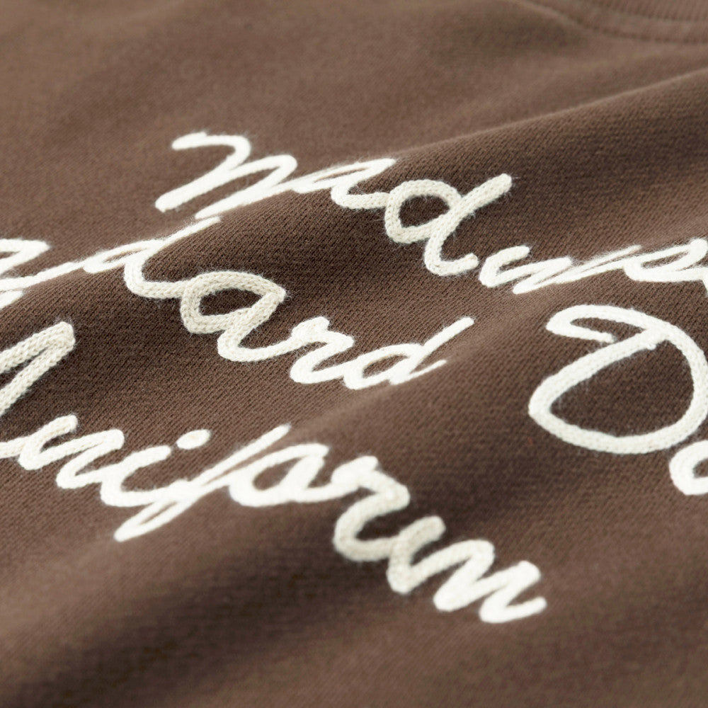 MADNESS VERSATILE FADED CREW SWEATER-WALNUT