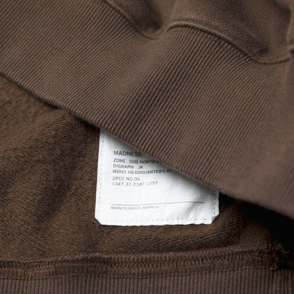 MADNESS VERSATILE FADED CREW SWEATER-WALNUT