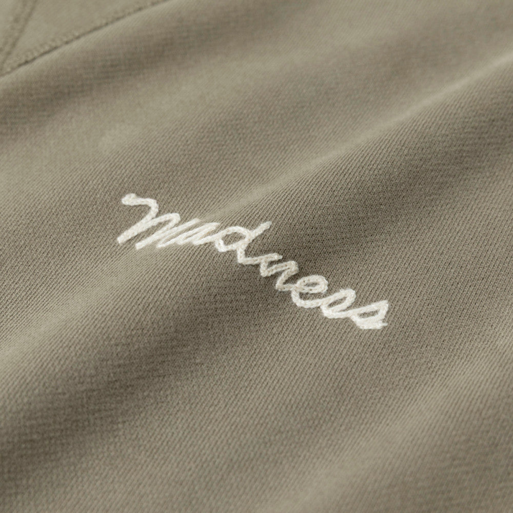 MADNESS VERSATILE FADED CREW SWEATER-DUSTY OLIVE