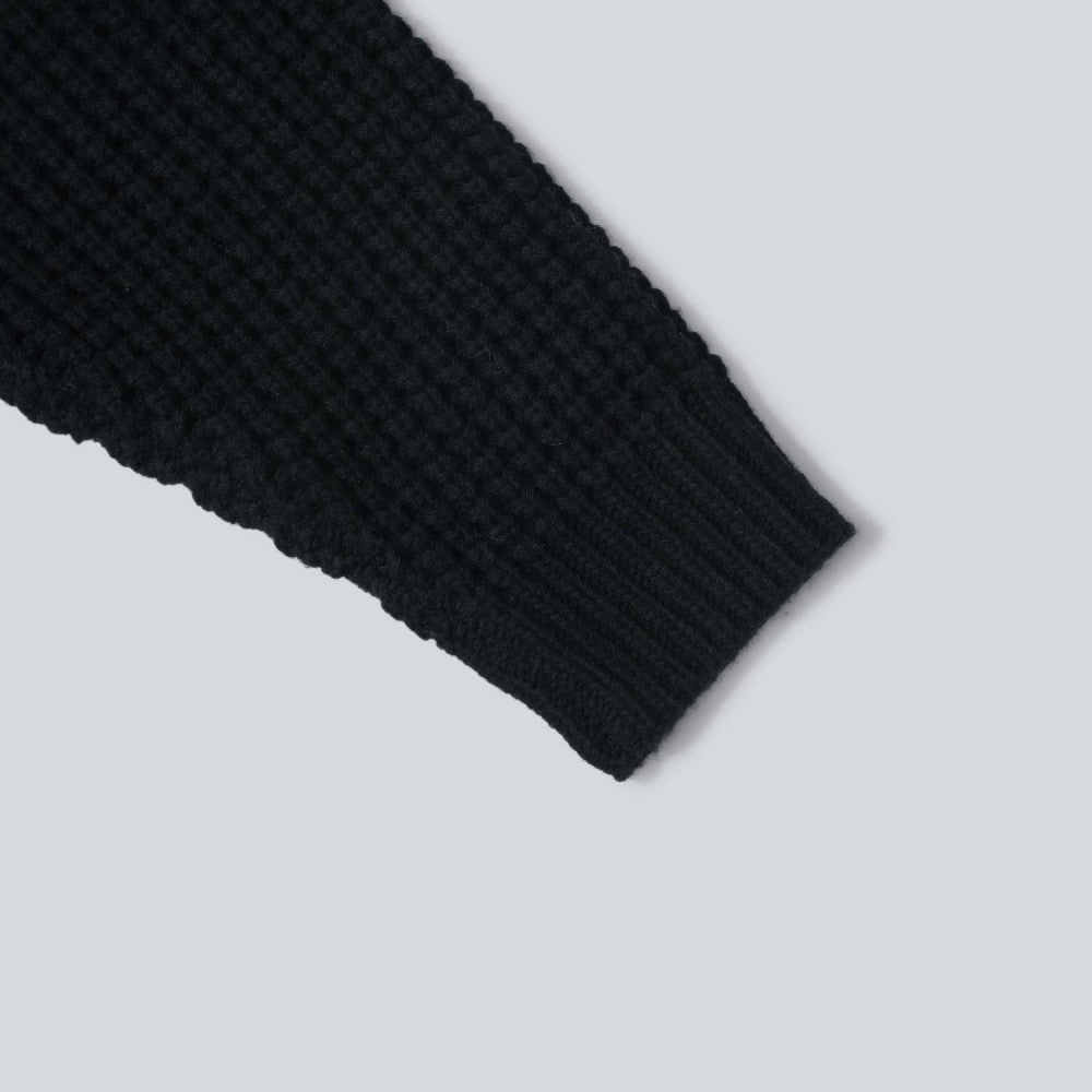 MADNESS WAFFLE KNIT SWEATER