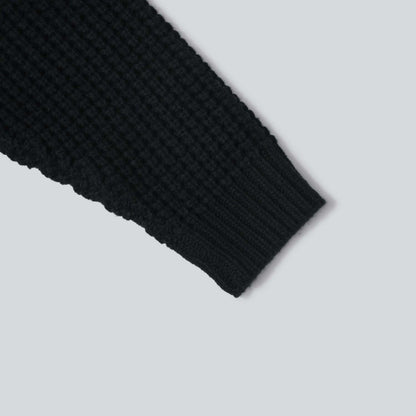 MADNESS WAFFLE KNIT SWEATER