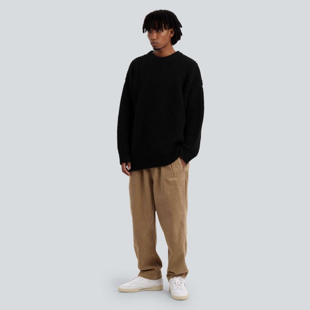 MADNESS WAFFLE KNIT SWEATER