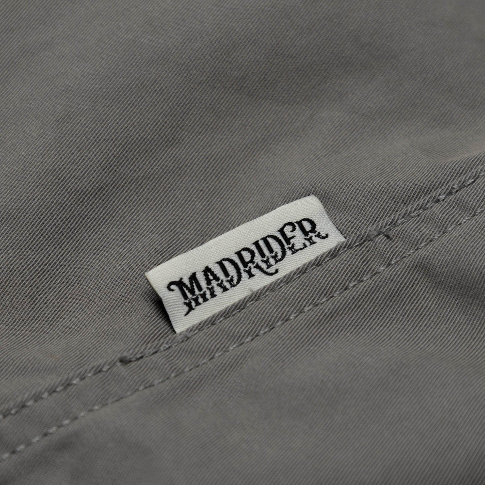 MADNESS MADRIDER FABRIC PATCHED RACING SHIRT-GREY