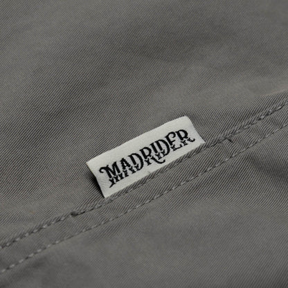 MADNESS MADRIDER FABRIC PATCHED RACING SHIRT-GREY