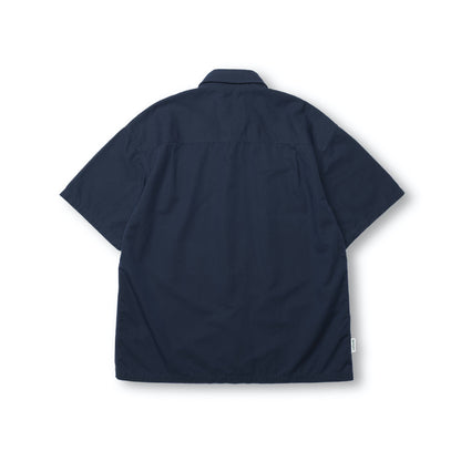MADNESS MADRIDER FABRIC PATCHED RACING SHIRT-NAVY