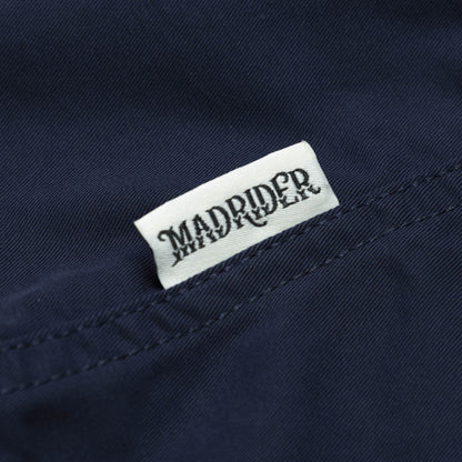 MADNESS MADRIDER FABRIC PATCHED RACING SHIRT-NAVY