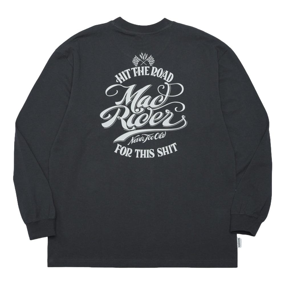 MADNESS MADRIDER MR-01 PRINT LS TEE-BLACK