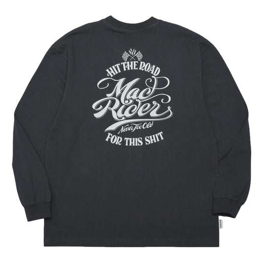 MADNESS MADRIDER MR-01 PRINT LS TEE-BLACK