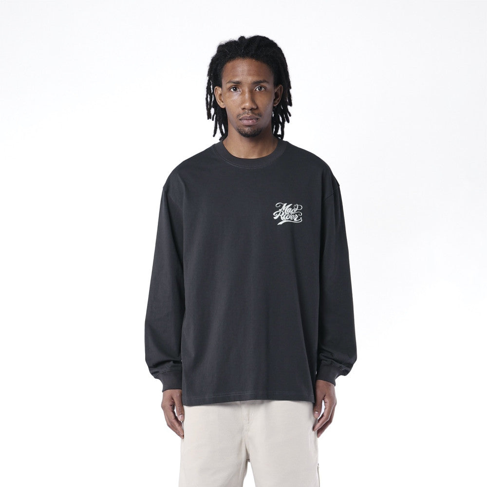 MADNESS MADRIDER MR-01 PRINT LS TEE-BLACK