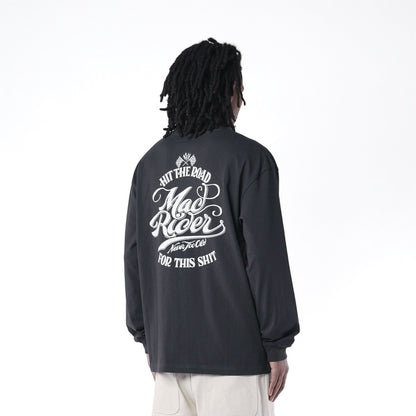 MADNESS MADRIDER MR-01 PRINT LS TEE-BLACK