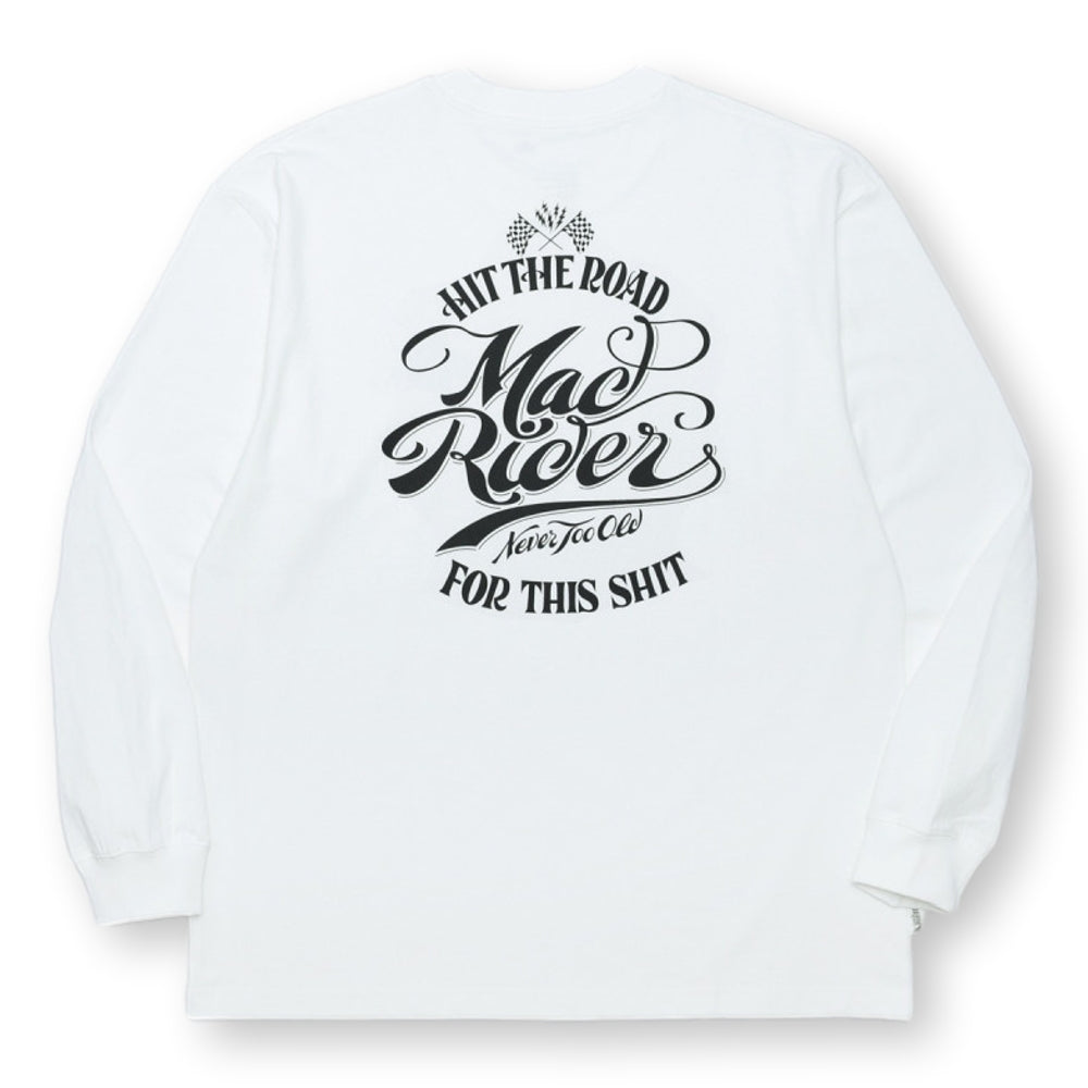 MADNESS MADRIDER MR-01 PRINT LS TEE-WHITE