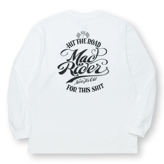 MADNESS MADRIDER MR-01 PRINT LS TEE-WHITE