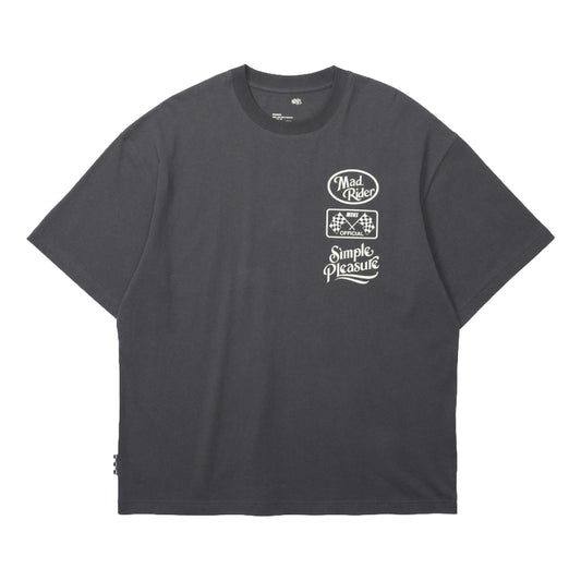 MADNESS MADRIDER PRINT TEE-CHARCOAL
