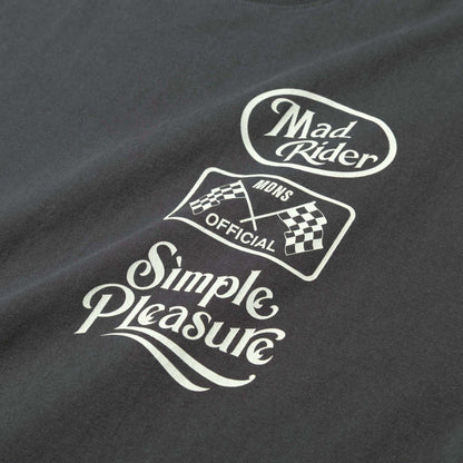 MADNESS MADRIDER PRINT TEE-CHARCOAL