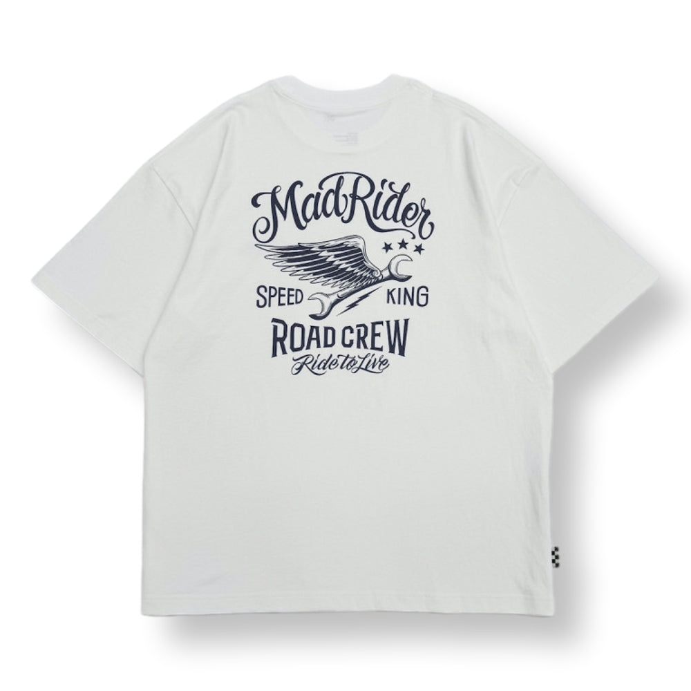 MADNESS MADRIDER PRINT TEE-WHITE