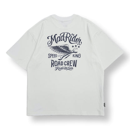 MADNESS MADRIDER PRINT TEE-WHITE
