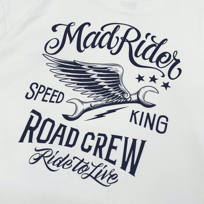 MADNESS MADRIDER PRINT TEE-WHITE