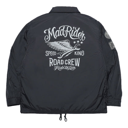 MADNESS MADRIDER THE ROAD CREW COACH JACKET-BLACK