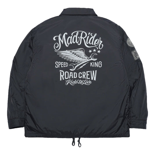 MADNESS MADRIDER THE ROAD CREW COACH JACKET-BLACK