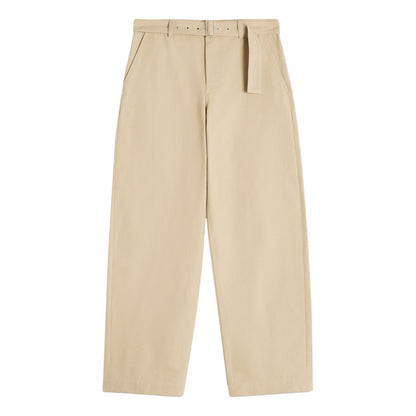 MAISON KITSUNE M BELTED PANTS-CORK