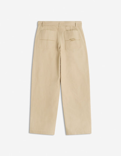 MAISON KITSUNE M BELTED PANTS-CORK