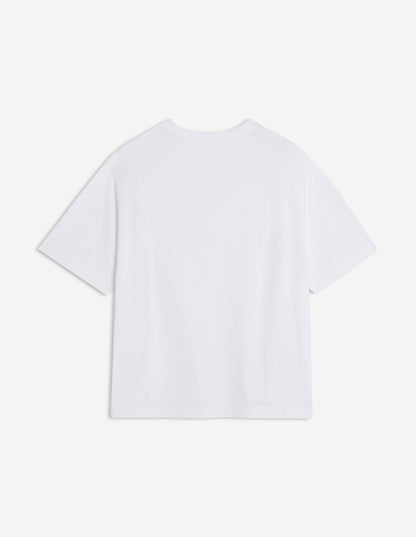 MAISON KITSUNE M BOLD FOX HEAD PATCH OVERSIZE TEE-SHIRT
-WHITE