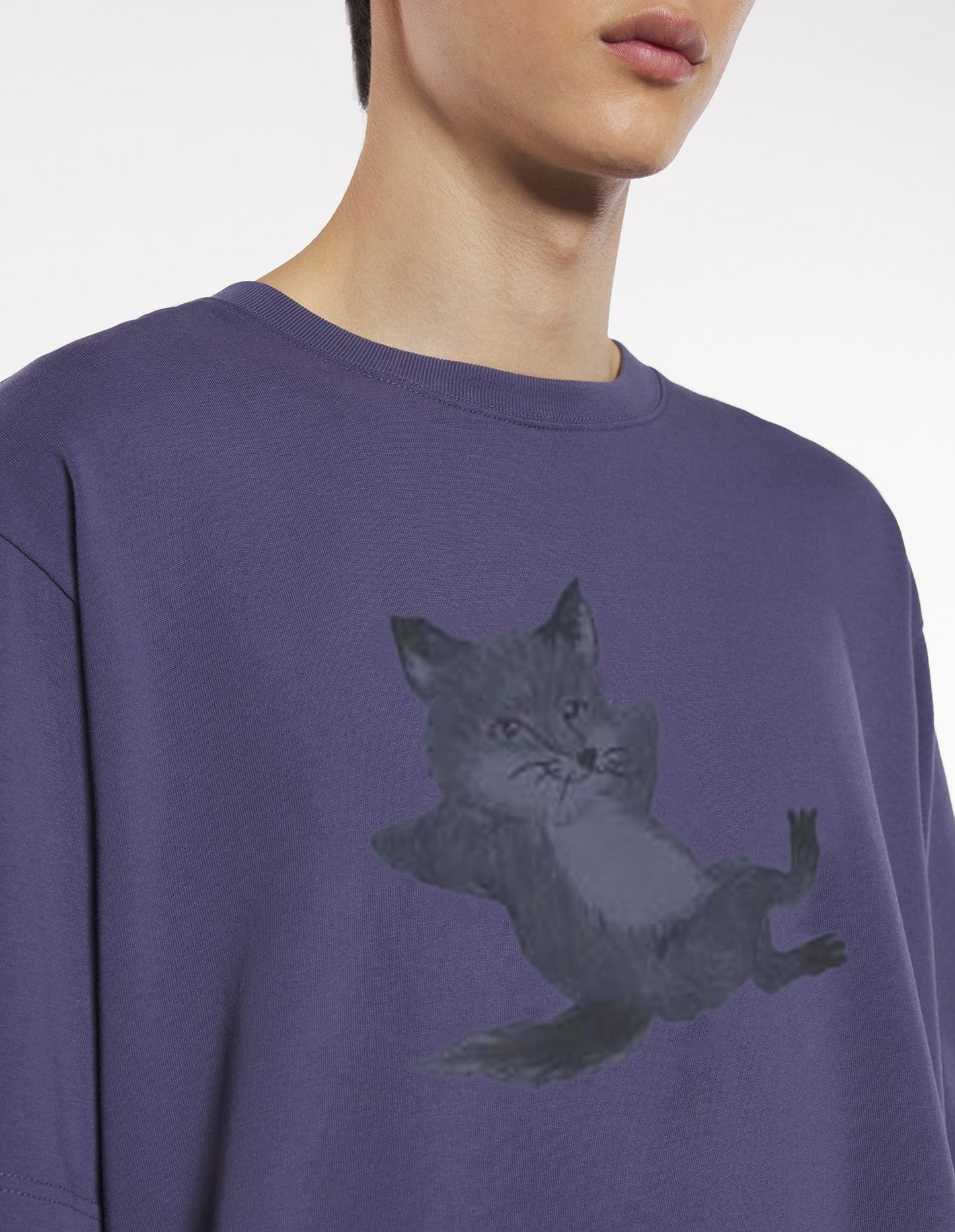 MAISON KITSUNE M CHILLAX PRINT OVERSIZE TEE-SHIRT-FIG