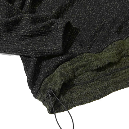 WHITE MOUNTAINEERING MELANGE WIDE RAGLAN PULLOVER-BLACK