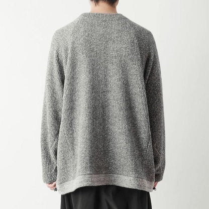 WHITE MOUNTAINEERING MELANGE WIDE RAGLAN PULLOVER-GREY