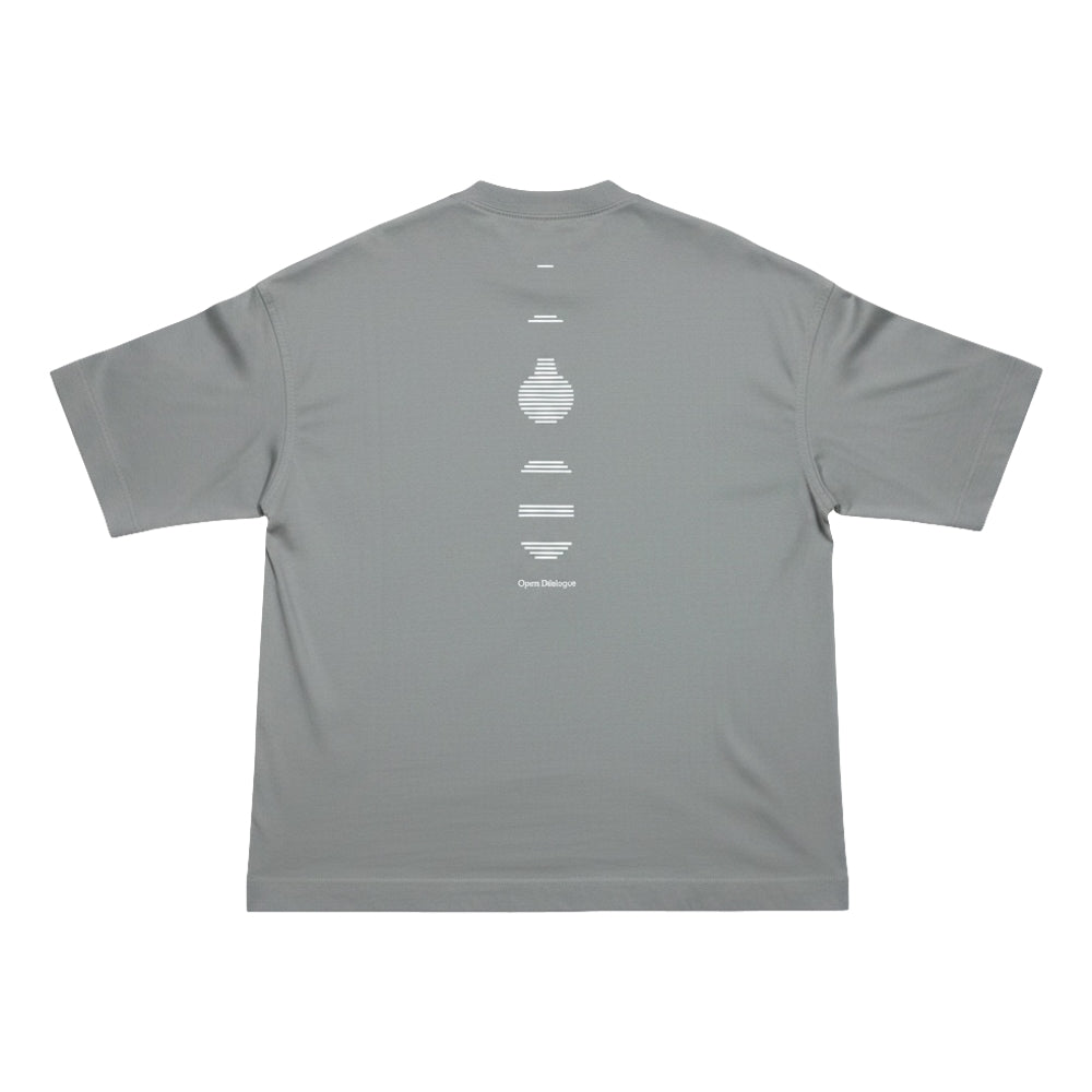 OPEN DIALOGUE GRAPHIC VASE T-SHIRT-GREY