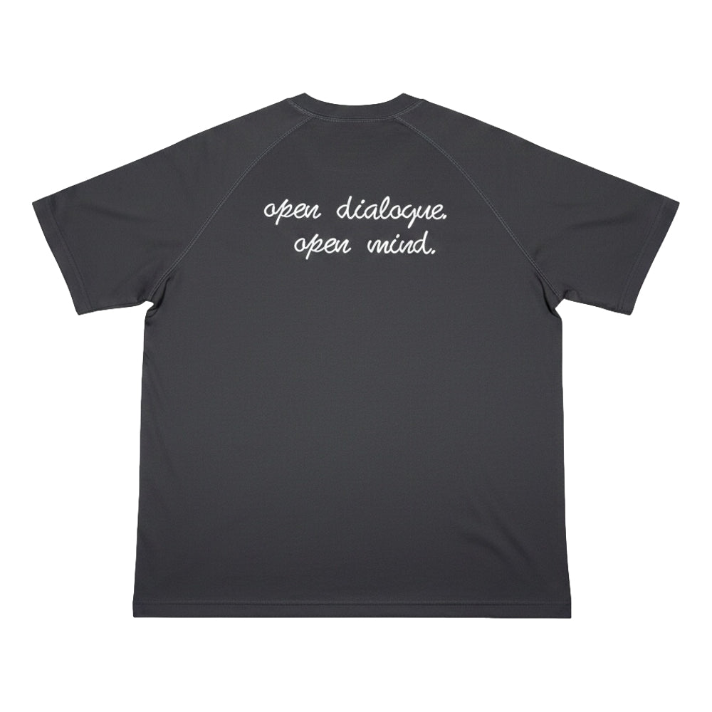 OPEN DIALOGUE PRINTED CLASSIC T-SHIRT-GREY