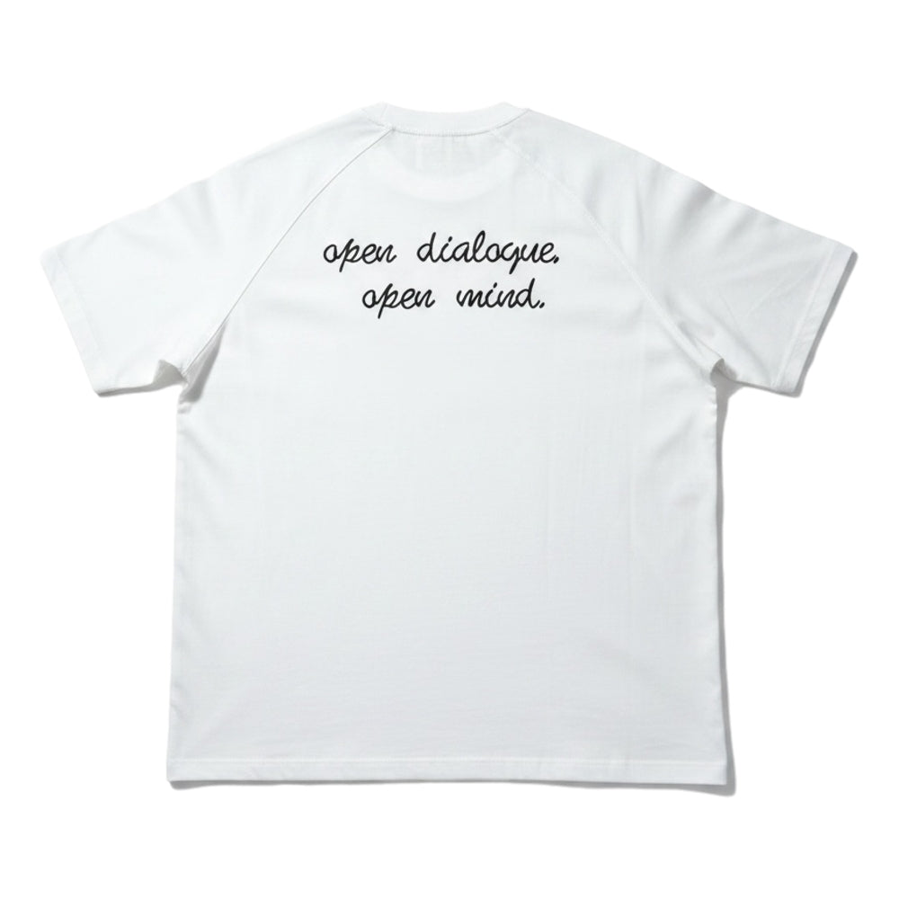 OPEN DIALOGUE PRINTED CLASSIC T-SHIRT-WHITE