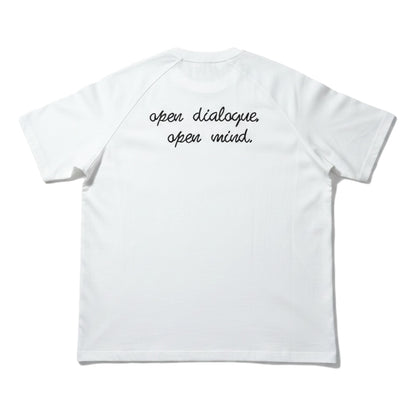 OPEN DIALOGUE PRINTED CLASSIC T-SHIRT-WHITE