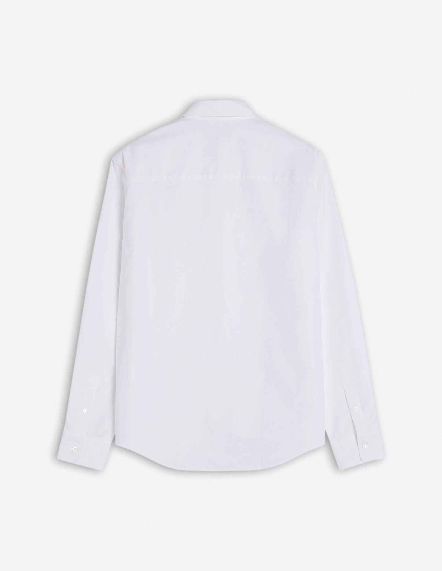 MAISON KITSUNE M FOX HEAD EMBROIDERY CASUAL SHIRT-WHITE