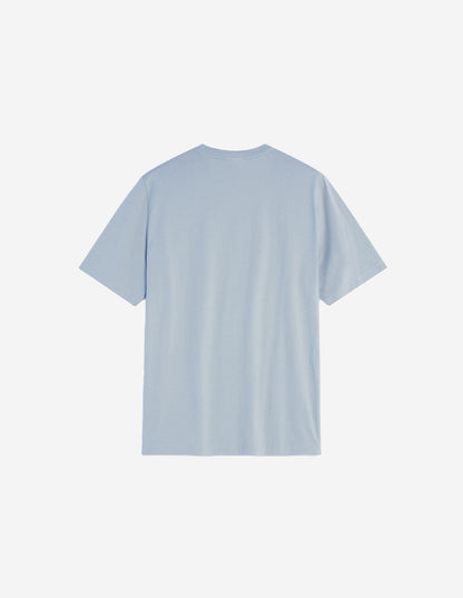 MAISON KITSUNE M FOX HEAD PATCH REGULAR TEE-SHIRT-BLUE