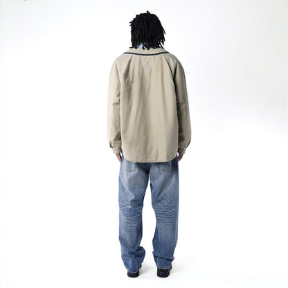 MADNESS MN-TEAM 30s MILLERS BASEBALL JACKET (MADE IN JAPAN)-GREY