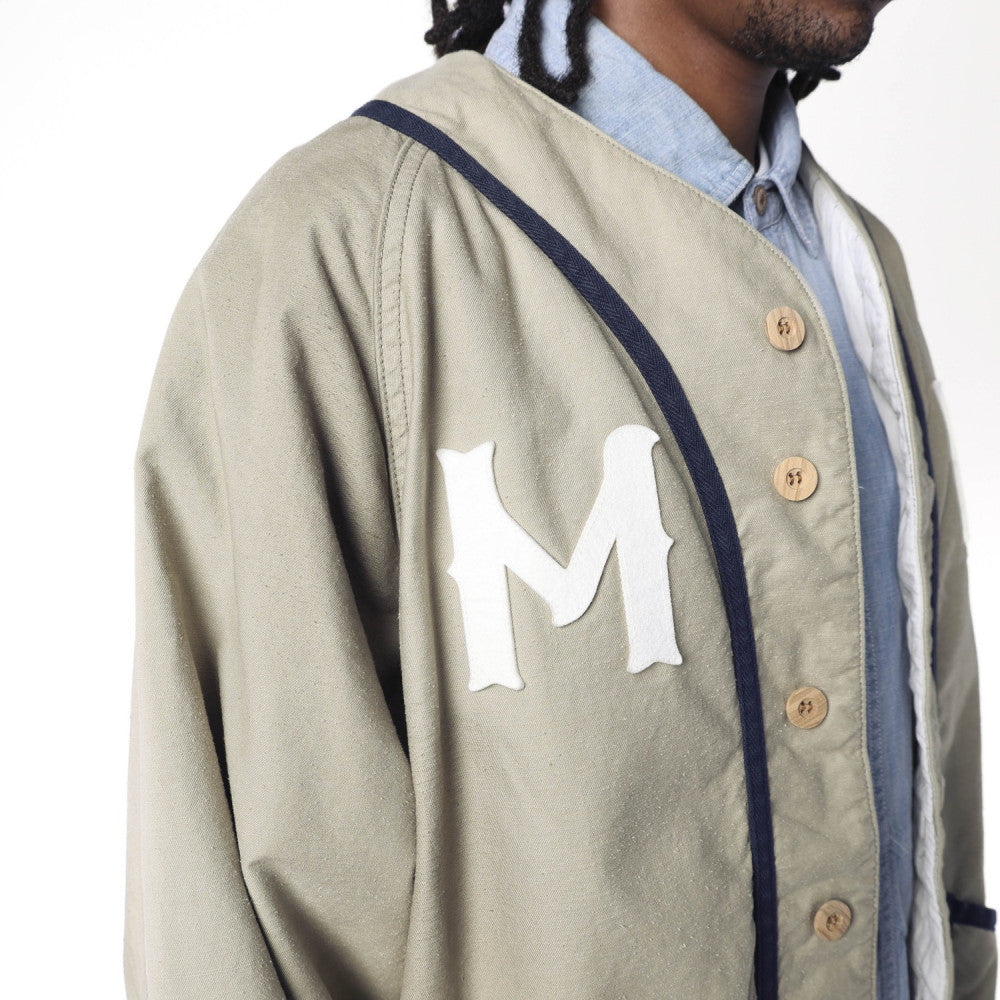 MADNESS MN-TEAM 30s MILLERS BASEBALL JACKET (MADE IN JAPAN)-GREY