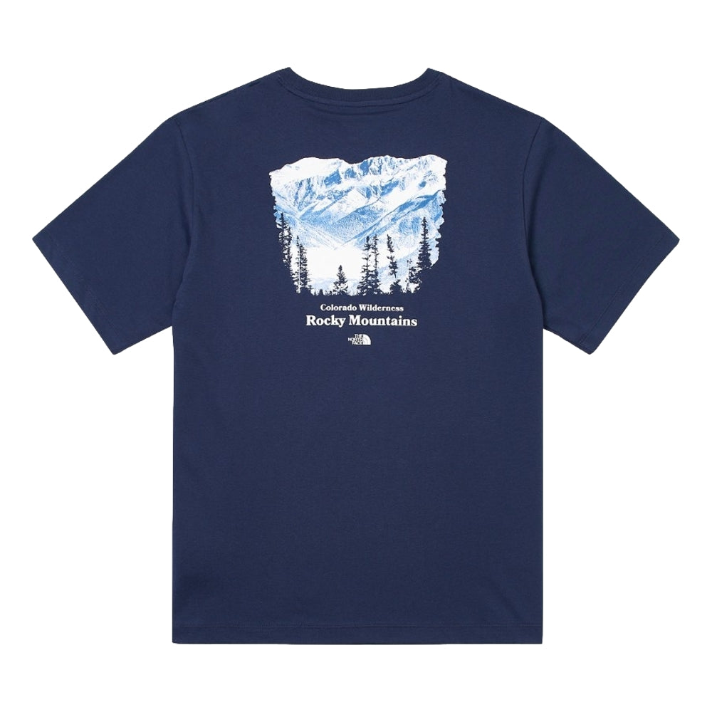 THE NORTH FACE M PWL ROCKY MOUNTAIN SS TEE - AP-NAVY