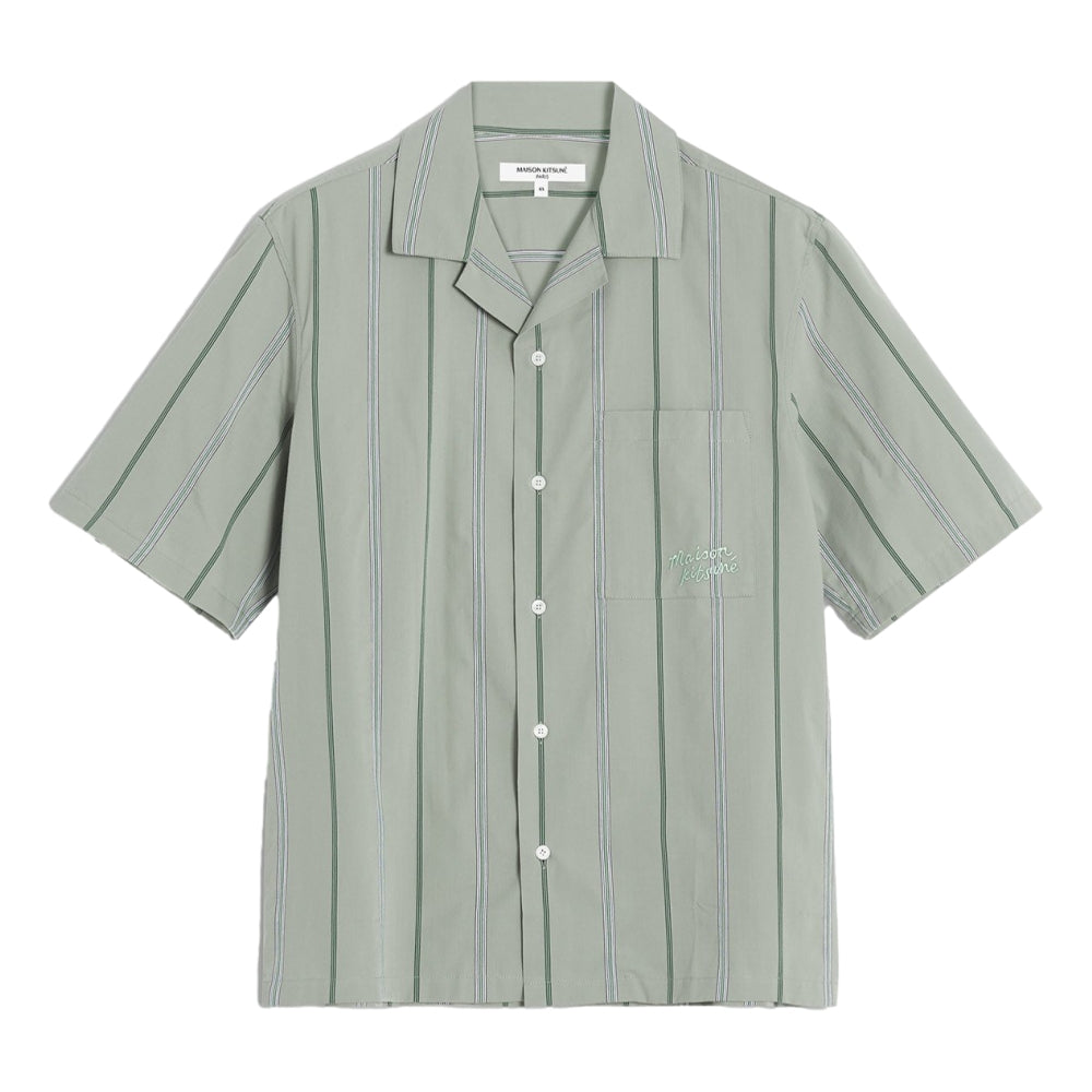 MAISON KITSUNE M RESORT SHIRT-VERT-DE-GRIS
