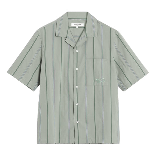 MAISON KITSUNE M RESORT SHIRT-VERT-DE-GRIS