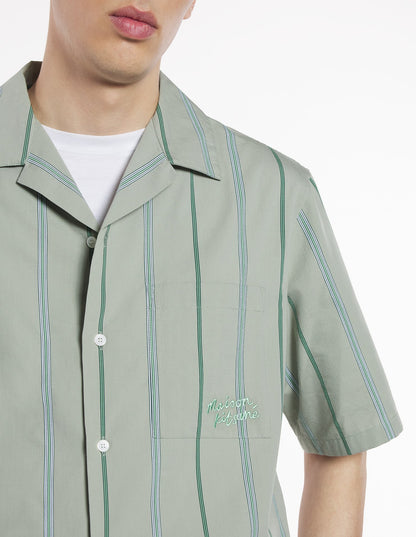 MAISON KITSUNE M RESORT SHIRT-VERT-DE-GRIS